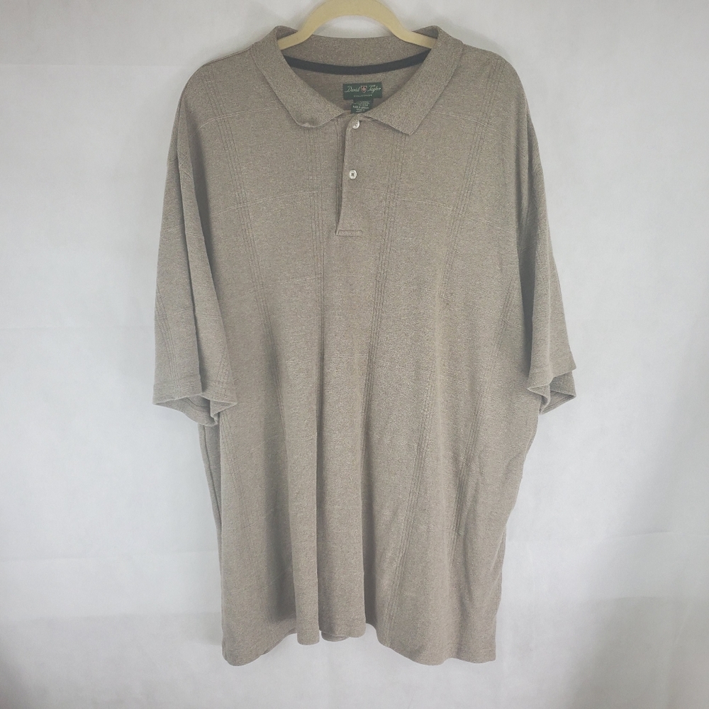 David Taylor 2XLT 60% Cotton Short Sleeve Polo